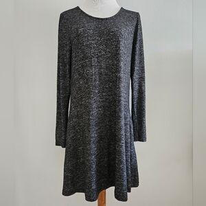 Plush Knit Long Sleeve Tunic Dress